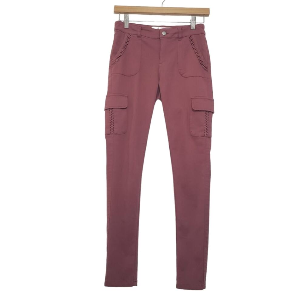 American Rag | Structured Cargo Pant in Wild Ginger - Eyelet Pattern